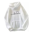 thumbnail image 2 of Sudadera Con Cordón De Corazón Informal Para Mujer De Moda, 2 of 8