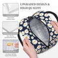 thumbnail image 3 of Yiaed Daisy Floral Print Lunch Bag Adult Insulated Lunch Box, Leakproof Cooler Food Lunch Containers Reusable High Capacity Lunch Tote Bags-One Size, 3 of 6