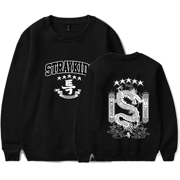 Stray Kids Merch Fashionable casual round neck unisex long sleeved pullover
