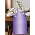 thumbnail image 4 of Ldtrchee Purple Ombre Table Runner 108 Inches, Modern Gradient Abstract Art Bed Runner Dresser Scarves Tabletop for Indoor Outdoor Parties/Ceremony/Banquet, 13"x 108", 4 of 8
