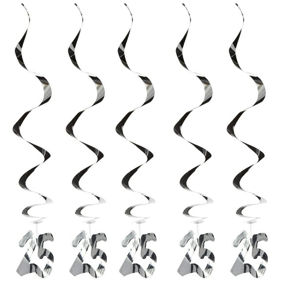 25th Anniversary Whirls (5/Pkg)