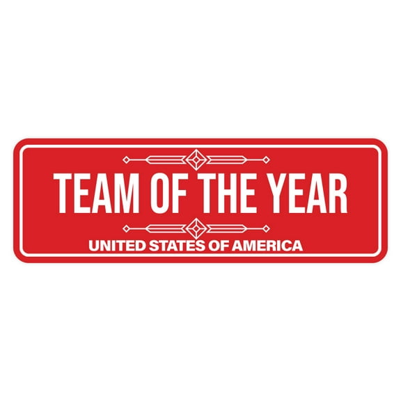 Signs ByLITA Standard Team of the Year Sign (Red) - Large