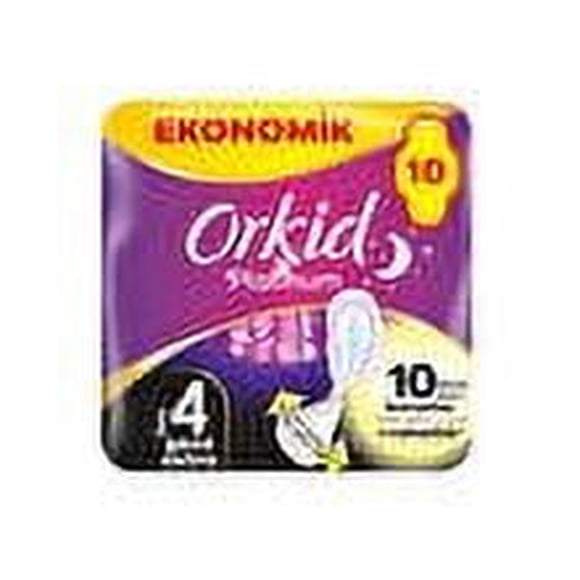 Orkid Serviettes Hygiéniques Platinum Eco Night Extra 10 Pcs