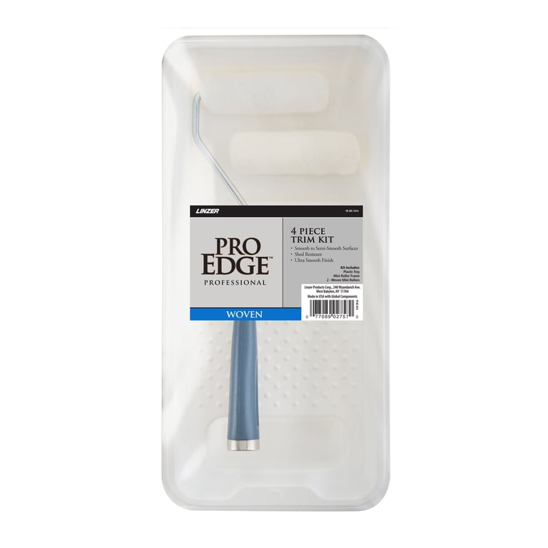 Linzer Pro Edge 4-Piece Mini Paint Roller Kit, 4 Inch photo 1