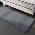thumbnail image 6 of 47 Inch Extra Long Coral Fleece Bath Mat, Soft Plush Shaggy Bathroom Rug with Absorbent Quick Dry Surface and Non Slip Rubber Backing, Machine Washable Floor Mat for Bathroom, 6 of 8