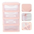 thumbnail image 3 of TOYMYTOY 1Pc Pink Makeup Storage Case Durable PP Plastic Desk Organizer, 3 of 8