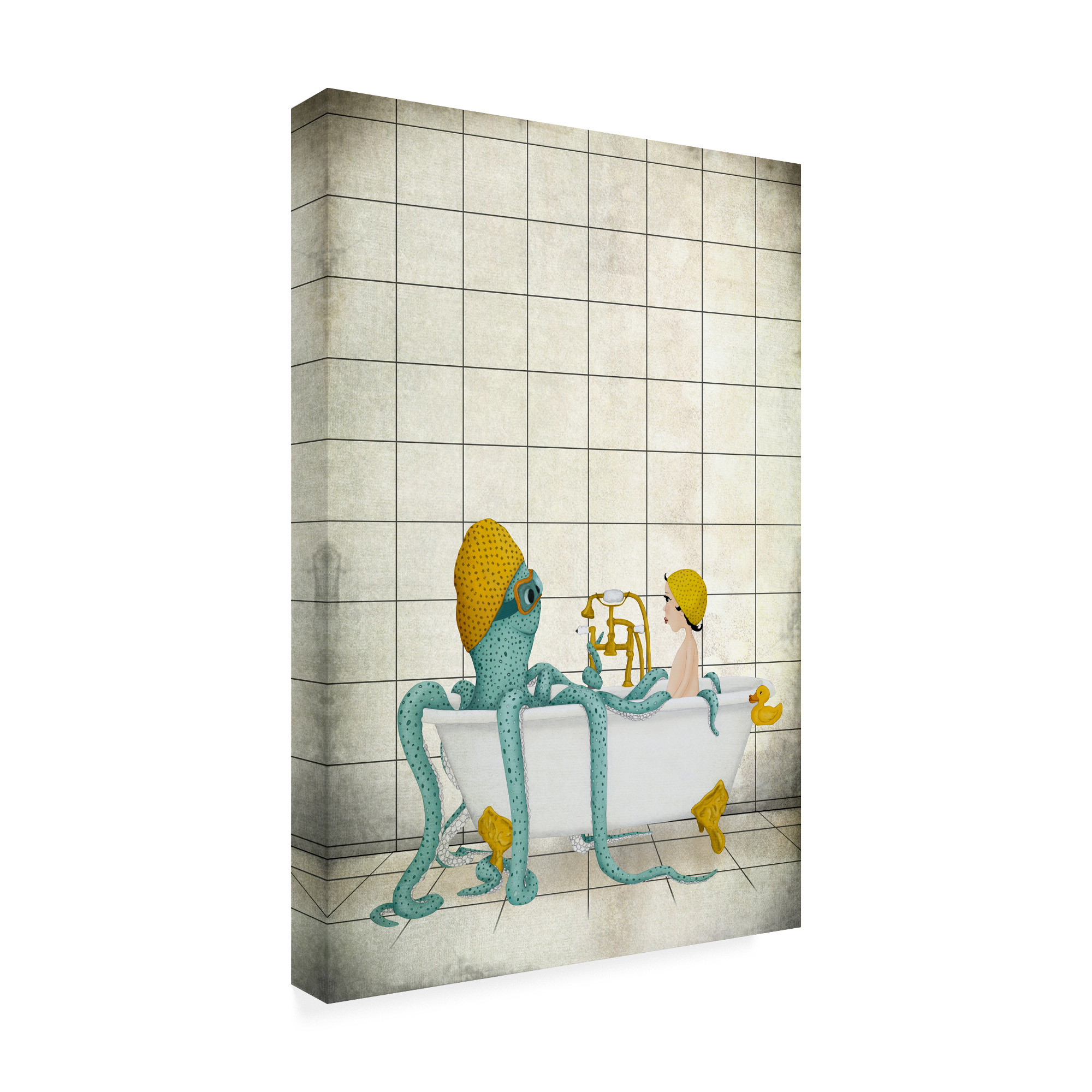 Trademark Fine Art 'Bath Time' Canvas Art by Maja Lindber