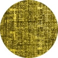thumbnail image 1 of Ahgly Company Indoor Round Persian Yellow Bohemian Area Rugs, 8' Round, 1 of 4
