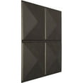 thumbnail image 2 of Ekena Millwork 19 5/8"W x 19 5/8"H Richmond EnduraWall Decorative 3D Wall Panel, Universal Aged Metallic Weathered Steel (12-Pack for 32.04 Sq. Ft.), 2 of 6
