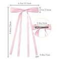 thumbnail image 2 of 4PCS Hair Bows Hair Clip, Ribbon Hair Bows with Long Tail Cute Bow Hair Accessories Hair Barrettes for Women Girls Kids, 2 of 5