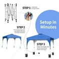 thumbnail image 4 of Costway 10x10 FT Outdoor Pop Up Tent Canopy Height Adjustable Sun Shelter W/ Roller Bag Blue, 4 of 10
