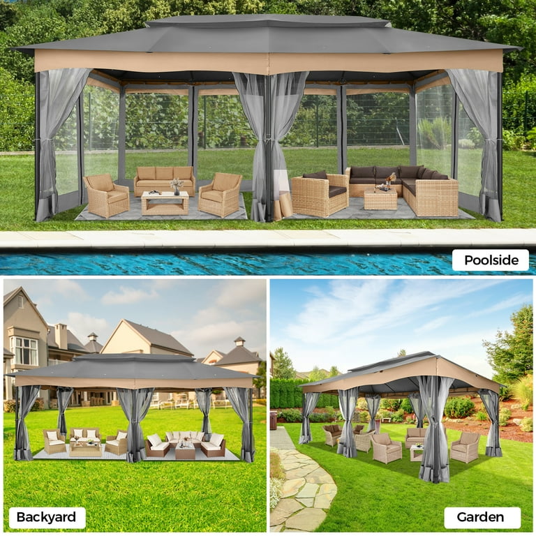 Screened gazebo clearance walmart