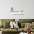 thumbnail image 4 of Hometrends 18 inch White  Floating Shelves - 2 PC Set, 4 of 8