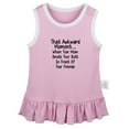 thumbnail image 1 of That Awkward Moment Funny Dresses For Baby, Newborn Babies Skirts, Infant Princess Dress, 0-24M Kids Graphic Clothes (Pink Sleeveless Dresses, 12-18 Months), 1 of 4