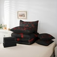 thumbnail image 5 of Feelyou Pixel Grid Miners Bedding Comforter Set 7pcs, Video Games Plaid Lattice Queen Bedding Sets, Modern Honeycomb Abstract Reversible Queen Sheet Sets, Lightweight Room Decor, 5 of 7