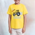 thumbnail image 2 of Karoyedx T Shirts for Boys Toddler T-Shirts Boys Short Sleeve Truck Tees Cotton Casual Graphic Crewneck Summer Top for Kids Yellow Size,9-10 Years, 2 of 4