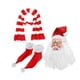 thumbnail image 3 of Máscara de Papá Noel realista, transpirable, de látex, para disfraz Con calcetines, 3 of 9