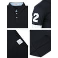 thumbnail image 5 of H2H Mens Casual Slim Fit Polo T-Shirts Basic Designed With Pointed Patch (CMTTS247), 5 of 6