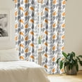 thumbnail image 2 of Ambesonne Geometric Curtains, Traditional, Pair of 28"x63", Orange Grey White, 2 of 5