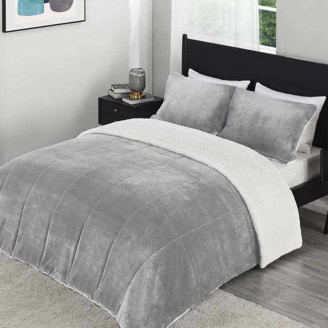 UltraSoft Twin Comforter Set with Pillow Sham Piece Set Plush Warm Fall Winter Bedding Comforter Sets