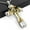Gold, variant on Women's Necklace Titanium Steel Three-layer Cross Pendant Men's Necklace Jewelry