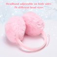 thumbnail image 2 of 1Pcs Women Winter Earmuffs Girls Faux Fur Fluffy Soft Ear Warmer Outdoor Plush Warm Ear Covers, 2 of 6