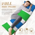 thumbnail image 4 of Body Pillow Cover Sierra-Leone Flag Long Pillow Case With Zipper Decorative Soft Cushion Bedding Pillowcase 20"X54", 4 of 6