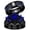 Blue, variant on Couple Rings Matching Rings Black Wings Skull Ring 1.5ct Red CZ Womens Wedding Ring Sets Punk Ring