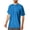 Blue, variant on Men's Short Sleeve UPF 50+ T-Shirt Quick Dry Rash Guard Athletic Running Swim Top Tee Performance Water Shirts Mint Green