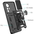 thumbnail image 5 of Case for Xiaomi 12 Pro with Slide Camera Cover,Military Grade Heavy Duty Protection Phone Case Cover with Magnetic Ring Kickstand for Xiaomi 12 Pro      Black, 5 of 8