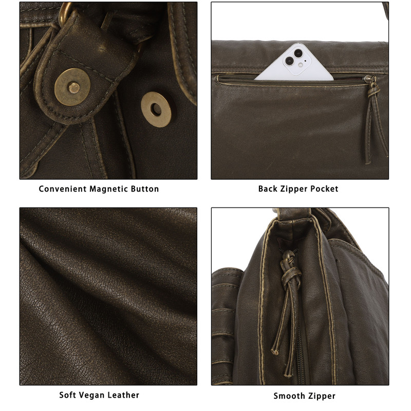 Angel Kiss Purses for Women and Handbags Vegan Leather Hobo Purses Tote Satchel Handbags Crossbody Hobo Bag
