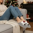 thumbnail image 7 of Ecetana Women's Christmas Fuzzy Cute Warm House Slippers Bedroom Indoor Shoes, 7 of 7