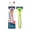 Key Lime, variant on Preserve Shave 5 Refillable Manual Razor Recycled Plastic Eco-Friendly Unisex Handle + 1 Cartridge, Poppy Red