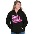 thumbnail image 4 of Breast Cancer Awareness Crush Cancer Zip Hoodie Sweatshirt Women Brisco Brands L, 4 of 6