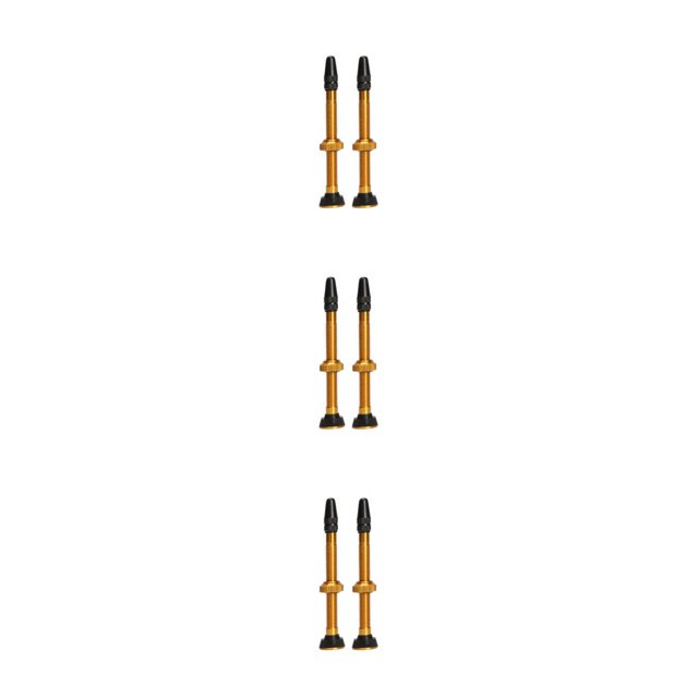 Válvula de neumático sin cámara Toystoory 2 uds 60mm base 12,8mm accesorios Oro
