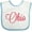 White and Blue, variant on Inktastic Ohio Boys or Girls Baby Bib