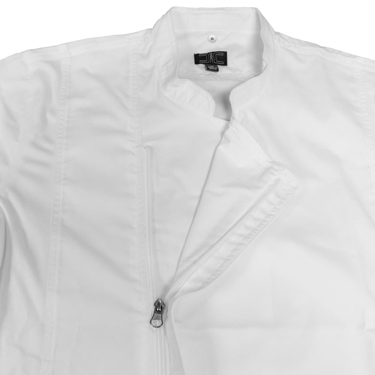 Chef Code Zip Front Cool Breeze Chef Coat, White, 2XL - Walmart.com