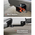 thumbnail image 4 of VEVOR 500 lbs Hitch Cargo Carrier Folding Hitch Cargo Carrier for 2" Receiver, 4 of 9