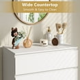 thumbnail image 6 of 5 Drawer White Dresser, Modern Storage Cabinet for Bedroom, Vertical Chest of Drawers for Living Room, 6 of 7