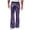 Blue, variant on Plebaso Men's Sequin Bell Bottom Pants Sparkly Flared Pants for Men Elastic Waist Party Clubwear Trousers
