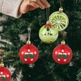 thumbnail image 4 of Christmas Ornaments 20 Pack 2.36 Inch Plastic Holiday Ball Decorations for Tree Wreath Red Green Mixed Color Set, 4 of 6
