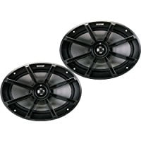 Kicker Pair of Kicker 6x9 180 Watts Peak//90 Watts RMS 2-Ohm ATV//Motorcycle Speakers