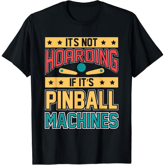 Funny Vintage Pinball Gamer Flipper Flipping Ball Lover Gag T-Shirt