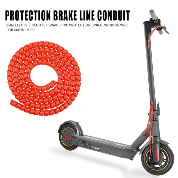 Para Xiaomi M365 Scooter eléctrico Protección de tubería de freno Cable espiral 8 mm 1 m