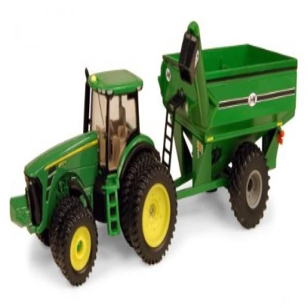1:64 Scale Ertl John Deere 8320R Tractor With J & M Grain Cart 