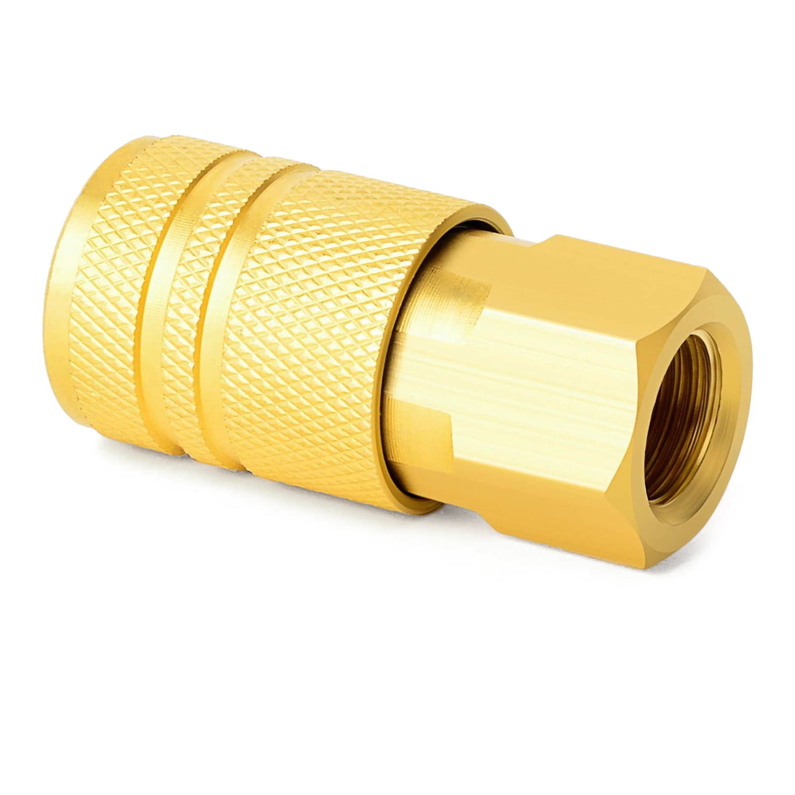 1/4inch Brass Female Air Hose Fittings Air Compressor Connectors Pack of 12 for Secure Connection in Industrial Setting
