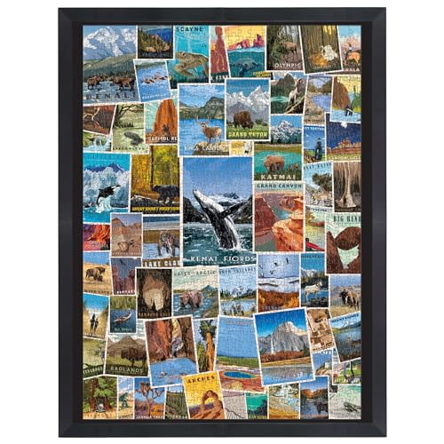 Matte Black Puzzle Frame | 20 x 27 Inches