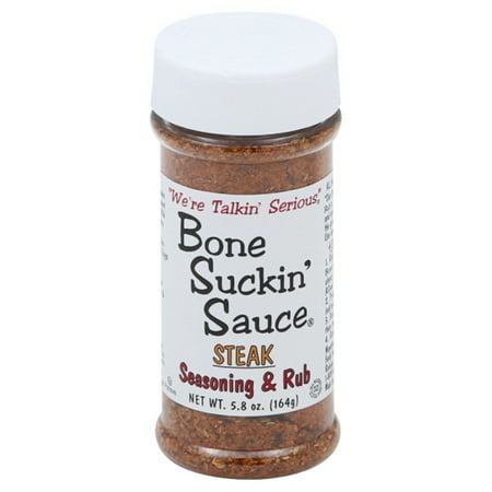 Bone Suckin' Seasoning and Rub, Steak, 5.8 Ounce