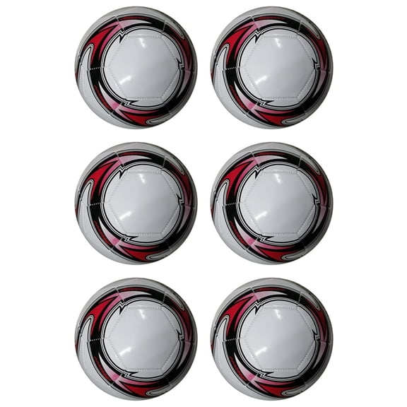 6X Professional Soccer Ball Size 5 Official Soccer Training Football Ball Competition Outdoor Football White