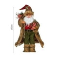 thumbnail image 3 of ABPWLY Home Santa Claus Figurine Doll 18 Inch Standing Christmas Statue for Window Display Home Desktop Decoration Red Christmas, 3 of 7